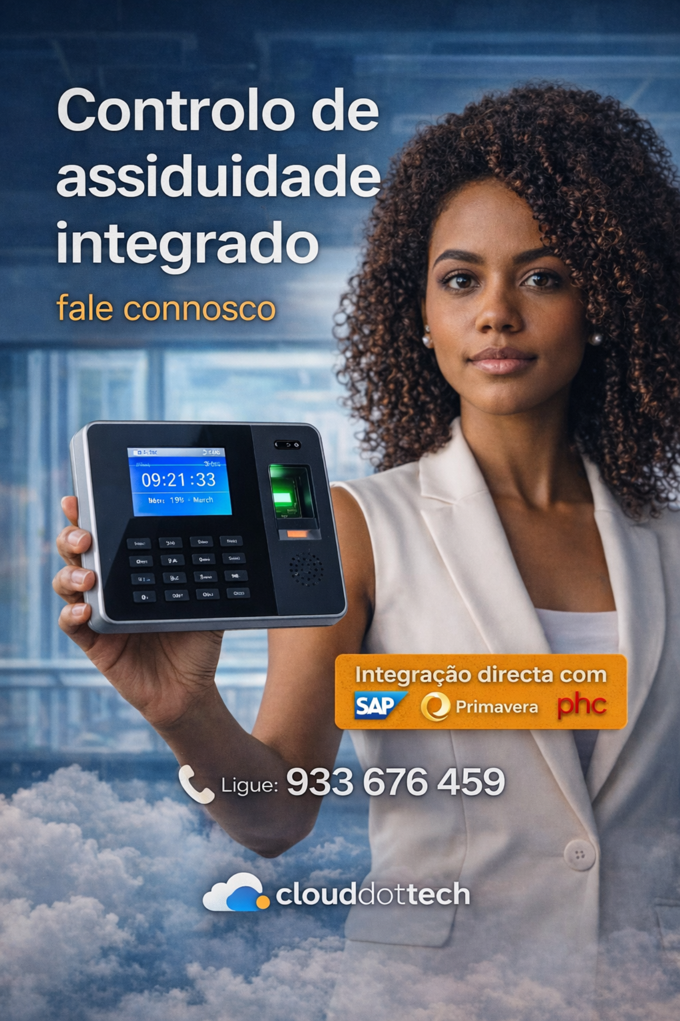 Solução empresarial de gestão de assiduidade